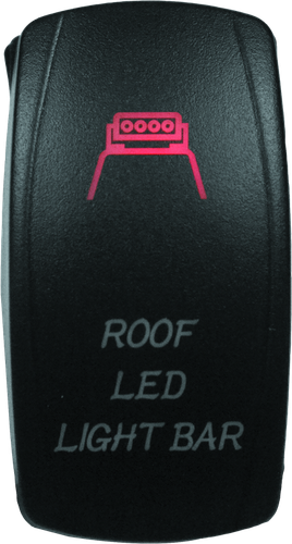 DragonFire Racing Lighted Switch Roof Led On/Off Red