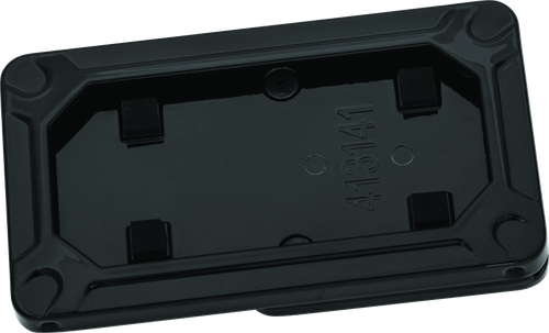 Kuryakyn Nova Side Mount License Plate Frame Gloss Black