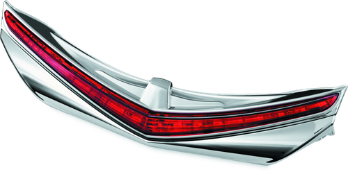 Kuryakyn L.E.D. Rear Fender Tip 12-17 GL1800 Chrome Red Lens