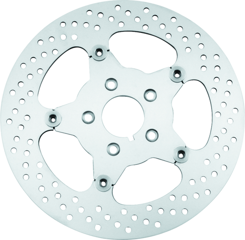 Bikers Choice 00-17 Big Twin 11.5 Inch Polished Front Stainless Mirror Fltg Rotor Repl H-D 44156-00