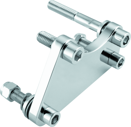 Bikers Choice 84-99 Chrome Caliper Mounting Bracket Kit 00-10 4 Piston Caliper to 84-99