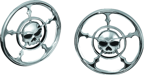 Kuryakyn Zombie Speaker Grills Chrome