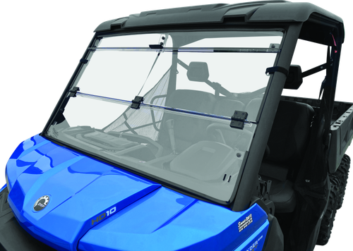 QuadBoss 16-22 Can-Am Defender HD10 Windbreak Folding Windshield