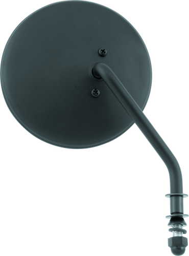 Bikers Choice Black 4 Inch Round Mirror Short Right Universal