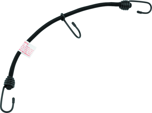 BikeMaster Bungee 18in Heavy Duty 3 Hook Black