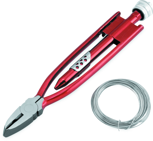 BikeMaster 9in Safety Wire Pliers w/ Wire