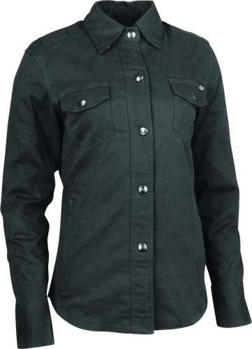 Speed and Strength Speed Society Armored Moto Shirt Black Womens - XL