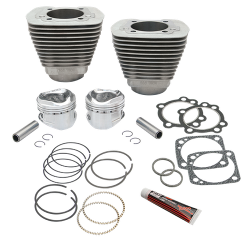 S&S Cycle 84-99 BT 96in 3-5/8in Big Bore Cylinder & Piston Kit For S&S SH96 Engines - Natural