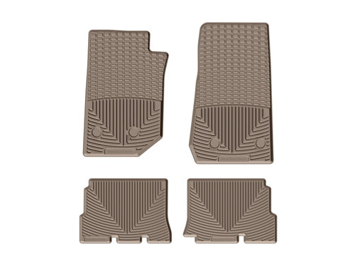 WeatherTech 14-16 Jeep Wrangler Unlimited Front & Rear Rubber Mats - Tan
