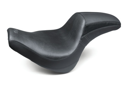 Mustang 18-21 Harley Fat Bob Tripper Fastback 1PC Seat - Black