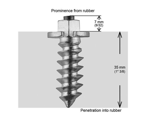 1 9/16"-40mm Shoulder Studs Qty 1000