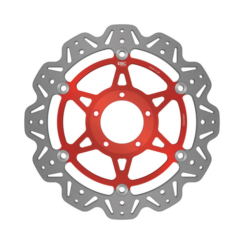 EBC 04-06 Ducati 749 Dark Monoposto/Biposto Front Left/Right Vee Floating Red Rotor