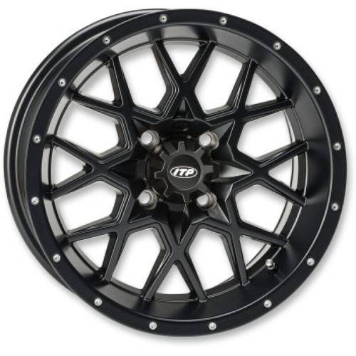 ITP Hurricane 18x6.5 / 4x156 BP / 4+2.5 Offset Gloss Black Wheel