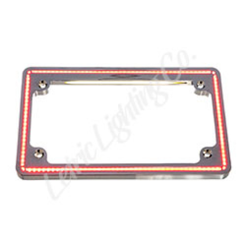 Letric Lighting 14+ HD Sportster Perfect Plate Light License Plate Frame Chrome
