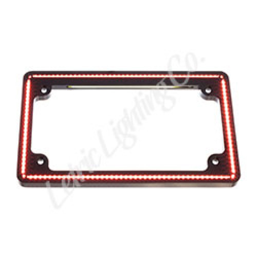 Letric Lighting 04-13 HD Sportster Perfect Plate Light License Plate Frame Black