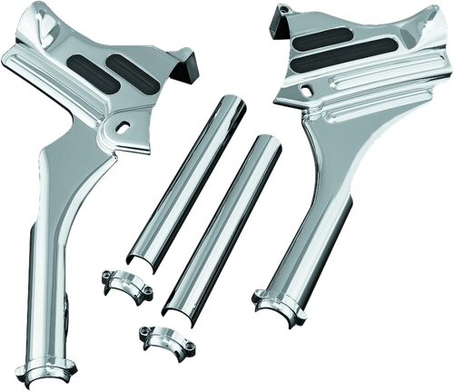 Kuryakyn Deluxe Neck Covers 95-07 Touring Models Chrome