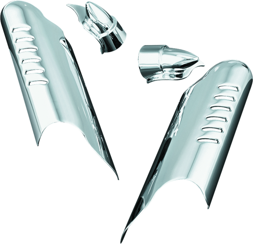Kuryakyn Lower Leg Deflector Shields 00-13 Touring Chrome