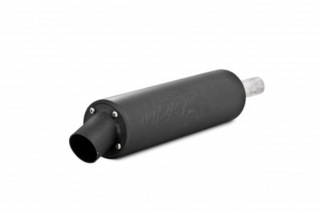 Single Slip-on System W/ Utility Muffler Blk Hon