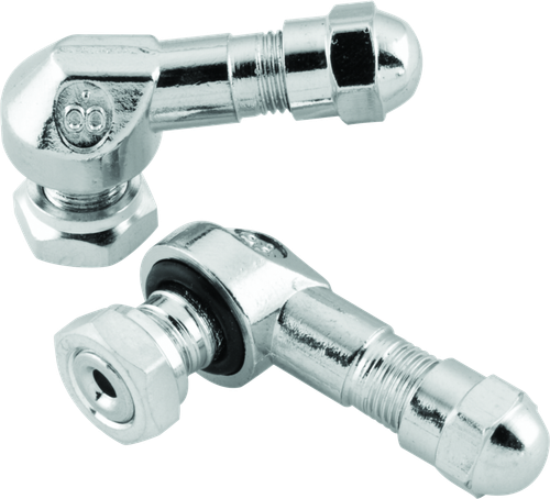 BikeMaster Valve Stem 2/Piece Pack Chrome