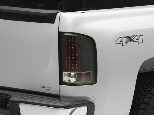 Raxiom 07-13 Chevrolet Silverado 1500 LED Tail Lights- Black Housing (Clear Lens)