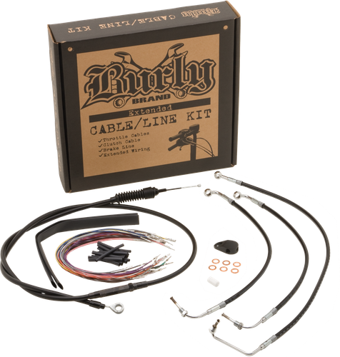 Burly Cntrl Kit 14" Ape Stainless