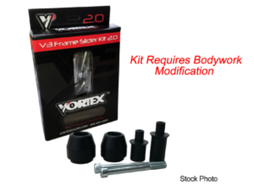 Vortex Racing 04-05 Suzuki GSX-R 600,750 V3 2.0 Frame Slider Kit- Modification Required