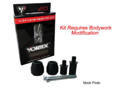 Vortex Racing 04-07 Honda CBR 1000 RR V3 2.0 Frame Slider Kit- Modification Required