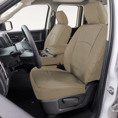 Covercraft 17-24 Nissan Armada Endura PrecisionFit Custom Front Row Seat Covers - Tan/Tan