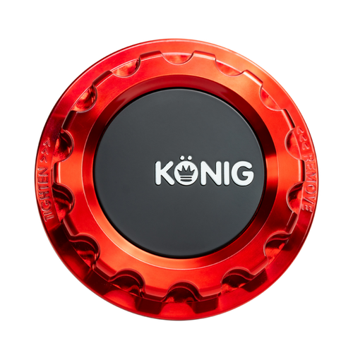 Konig MRK1 Anodized Red Gear Cap w/ Logo