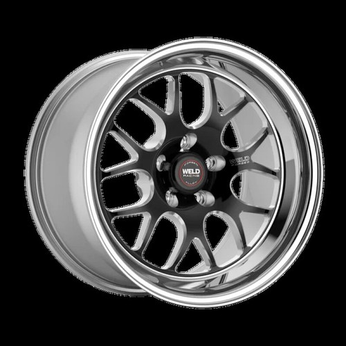 Weld S77 17x5 / 5x112 BP / 2.2in. BS Black Wheel (High Pad) - Non-Beadlock