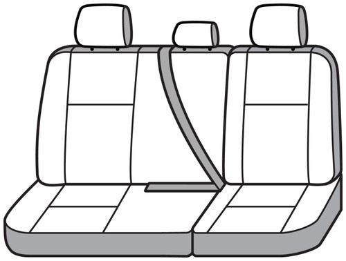 Covercraft 11-24 Dodge Ram Waterproof Polyester SeatSaver Custom Second Row Seat Covers - Grey