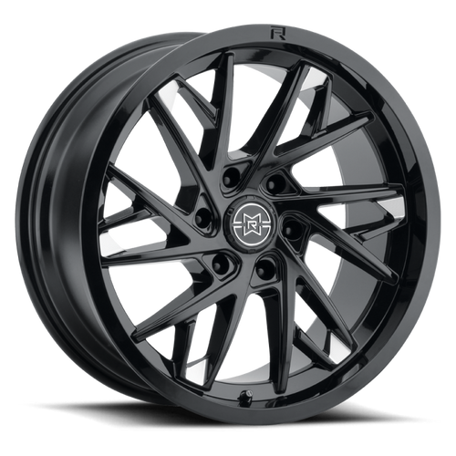 Method Raised MR801 22x10 / 6x135 BP / 10mm Offset / 87mm Bore - Gloss Black Milled Wheel