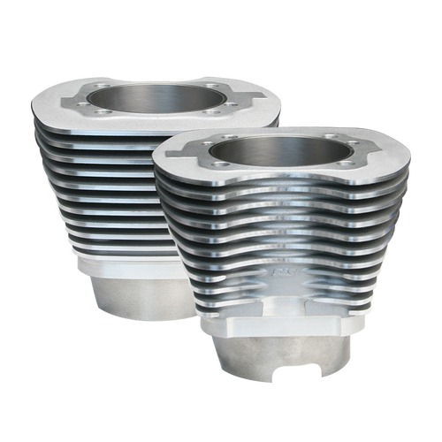 S&S Cycle 07-16 BT 4-1/8in Bore Cylinder Set For 124in & 124in Dish Hot Set Up Kits - Silver