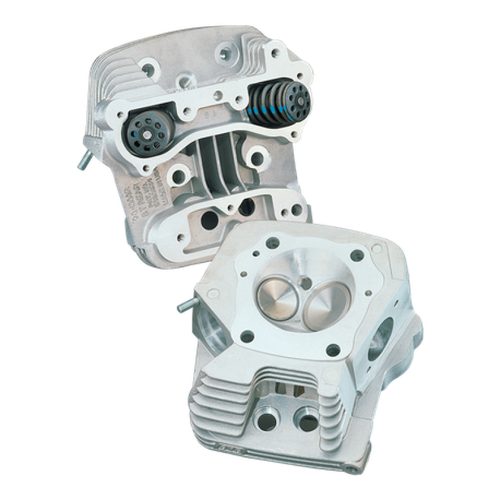 S&S Cycle 84-99 BT 83cc Cylinder Head Kit For S&S 4in Bore - Natural Aluminum Finish