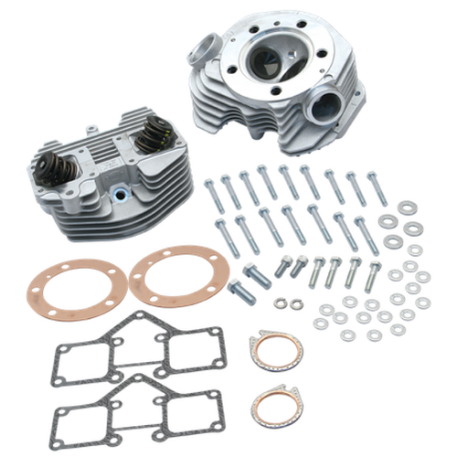S&S Cycle 79-84 BT Super Stock 3-5/8in Bore Band Style Single Plug Cylinder Head Kit - Natural