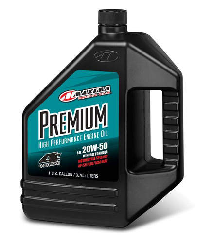 Maxima Premium 4T 20W50 Mineral Engine Oil - Gallon
