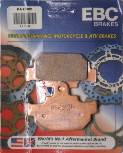 Brake Pads Fa106r Sintered R Series