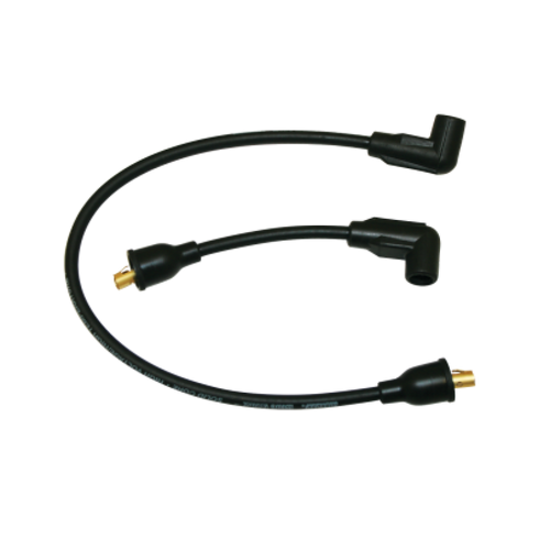 Moroso 65-78 Harley-Davidson FL/FX Solid Stainless Core Wire Set - Black