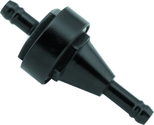 BikeMaster 1/4in Inline Fuel Filter - Black