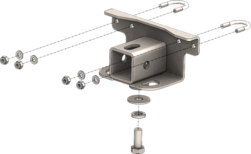 KFI 16+ Yamaha Kodiak 700 4x4/ 09-14 Grizzly 550/ 07-18 Grizzly 700 2 in. Receiver Hitch Rear