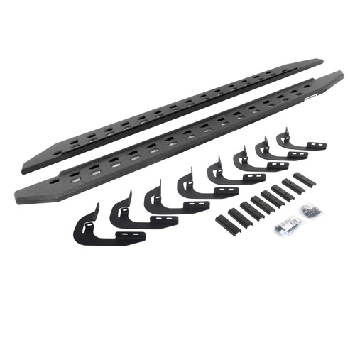 Go Rhino 15-19 GMC Sierra 2500/3500HD CC 4DR RB20 Slim Running Boards Kit (w/Brackets) - Bedliner Ct