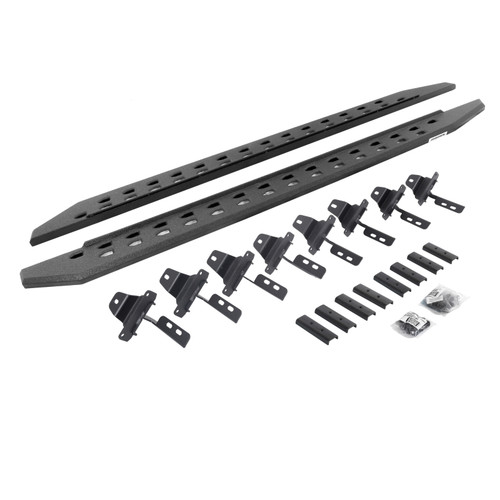 Go Rhino 20-22 Jeep Gladiator JT 4DR RB20 Slim Running Boards Kit (Incl. Brackets) - Bedliner Coat