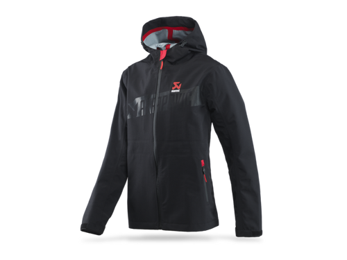 Akrapovic Womens Corpo Rain Jacket Black - 2XL