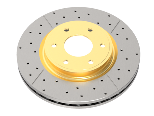 DBA 02-06 Audi A4 1.8L Convertible Rear Drilled & Slotted Street Series Rotor