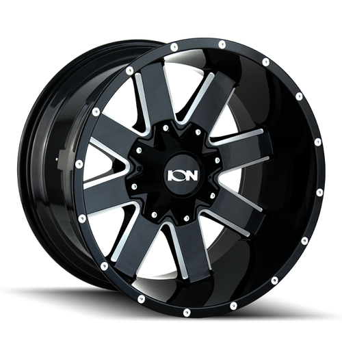 ION Type 141 18x9 / 6x135 BP / 18mm Offset / 106mm Hub Gloss Black Milled Wheel