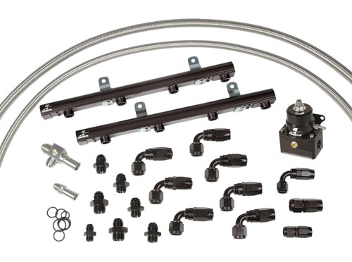 Aeromotive 99-04 Ford Lightning/Harley Supercharged 5.4L Fuel Rail Kit - Black