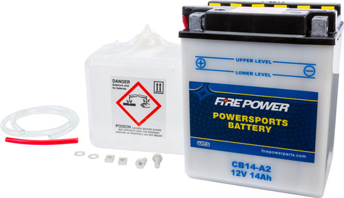 Battery W/acid Cb14-a2 12v Heavy Duty