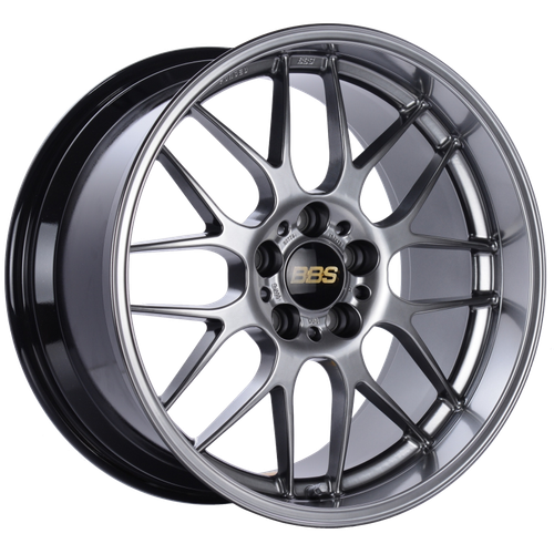 BBS RG-R 19x8.5 5x114.3 ET18 Diamond Black Wheel -82mm PFS/Clip Required