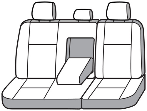 Covercraft 11-24 Dodge Ram Waterproof Polyester SeatSaver Custom Second Row Seat Covers - Grey