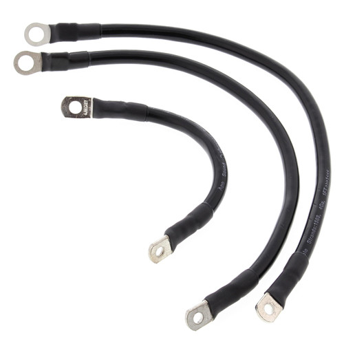 All Balls Racing 86-88 Harley-Davidson FLST Heritage Softail Battery Cable Kit Black